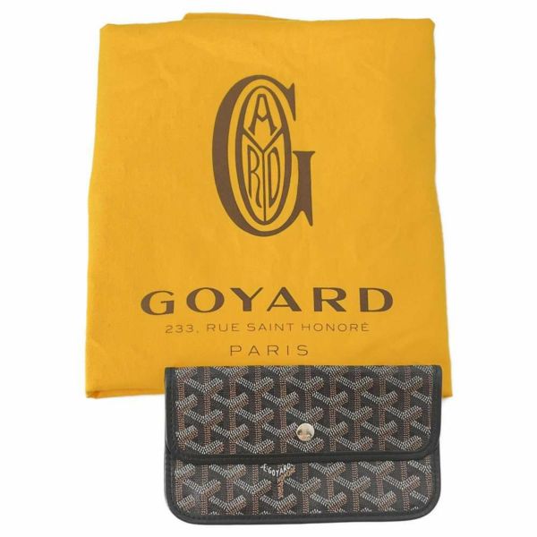 ゴヤール トートバッグ サンルイGM Saint Louis GOYARD バッグ ポーチ付き 黒