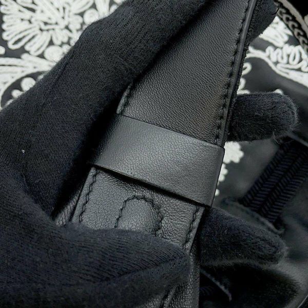 ディオール ショルダーバッグ 刺繍 ホーボー バケット ラムスキン M1718COSC ワンショルダーバッグ 黒 白