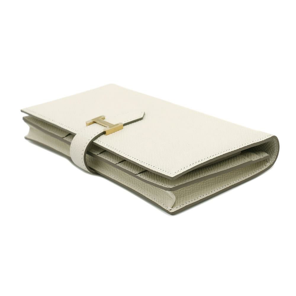 エルメス 長財布 ベアンスフレ クレ/ゴールド金具 エプソン W刻印 HERMES 財布
