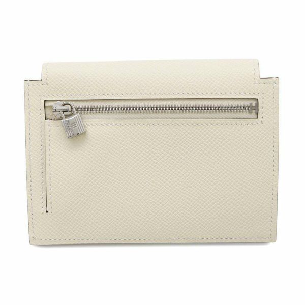 エルメス 財布 ケリーポケット コンパクト ナタ/シルバー金具 ヴォーエプソン B刻印