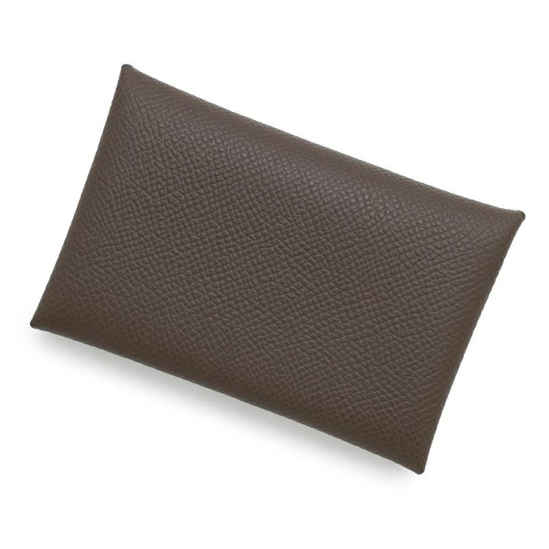 エルメス カードケース カルヴィ エコルセ/シルバー金具 エプソン B刻印 HERMES 財布