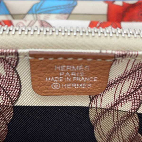 エルメス コインケース アザップコンパクト ゴールド/シルバー金具 エバーカラー K刻印 財布