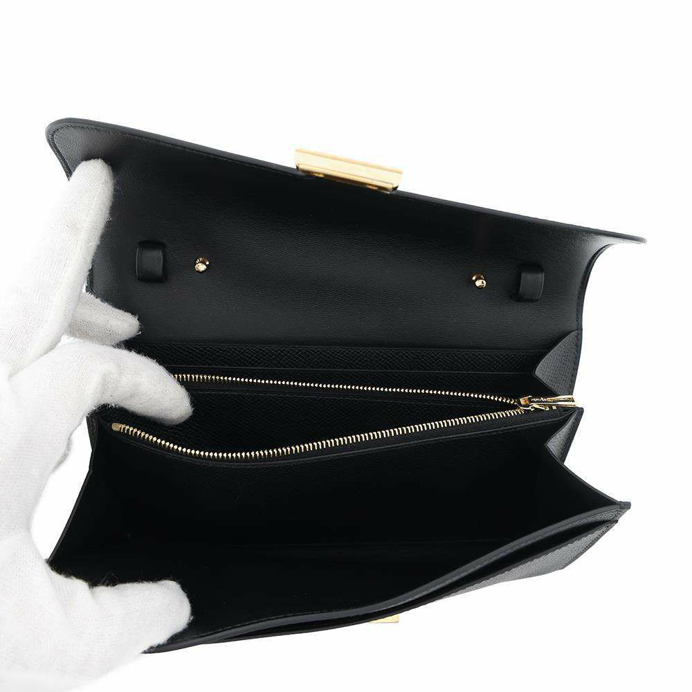 エルメス 長財布 コンスタンス トゥーゴー ロング ブラック/ゴールド金具 エプソン K刻印 HERMES 黒