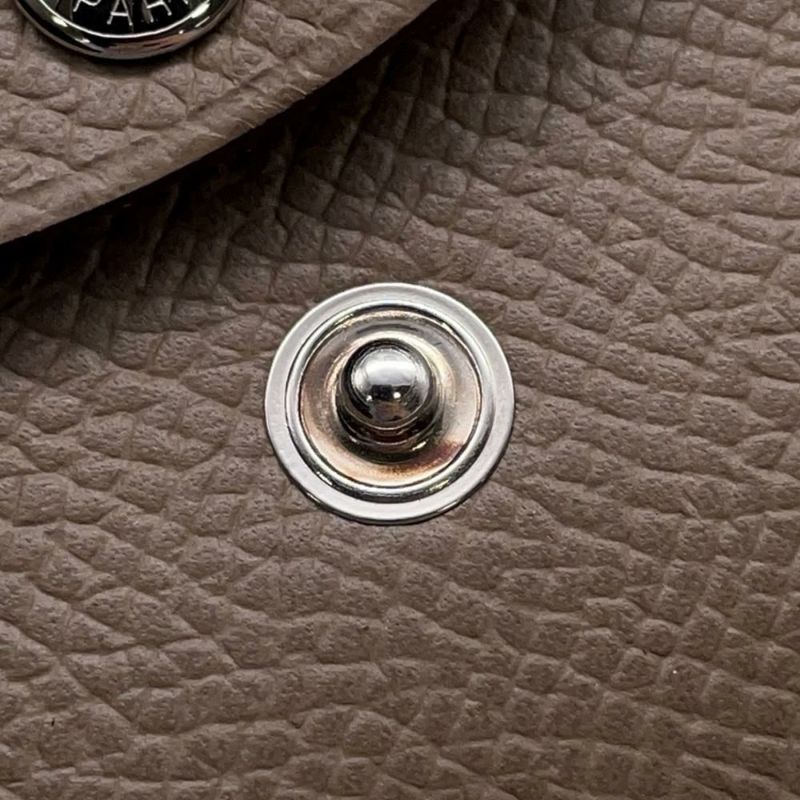 エルメス コインケース カルヴィ デュオ エトゥープ/シルバー金具 エプソン W刻印 財布