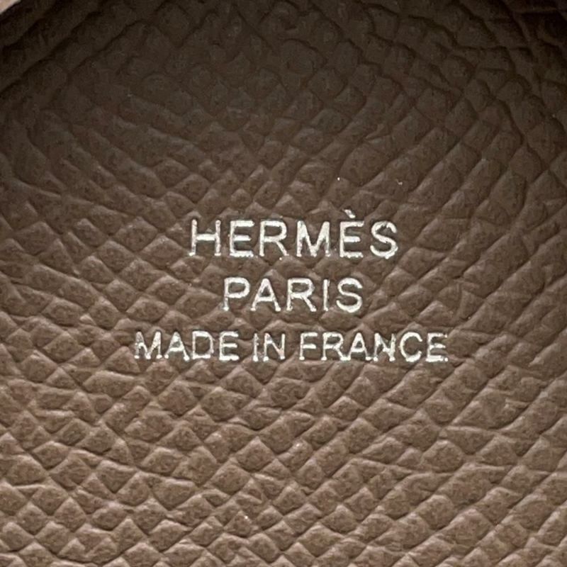 エルメス コインケース カルヴィ デュオ エトゥープ/シルバー金具 エプソン W刻印 財布