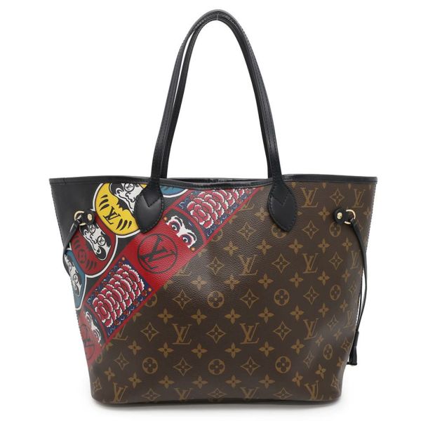 ルイヴィトン トートバッグ モノグラム ネヴァーフルMM M43499 歌舞伎 だるま 山本寛斎 ニコラ・ジェスキエール 日本限定