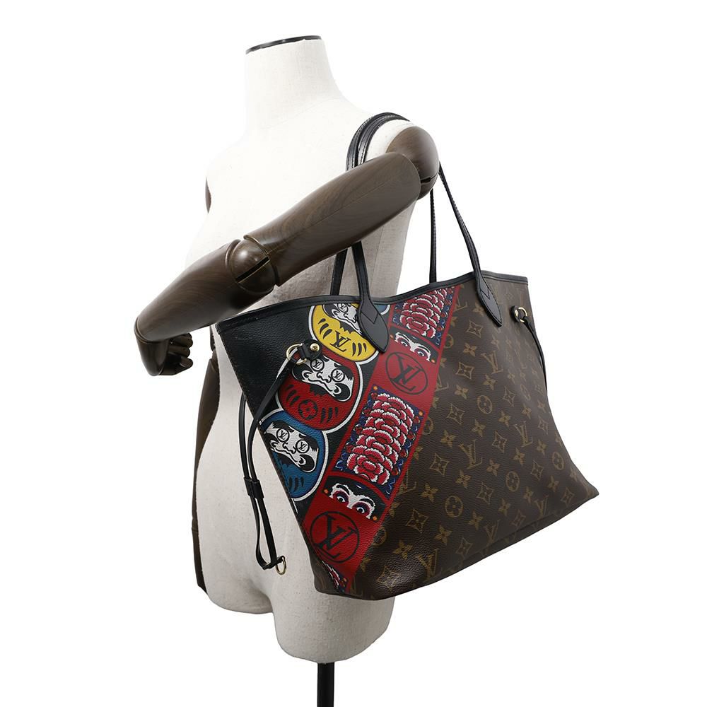 ルイヴィトン トートバッグ モノグラム ネヴァーフルMM M43499 歌舞伎 だるま 山本寛斎 ニコラ・ジェスキエール 日本限定
