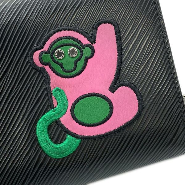 ルイヴィトン チェーンウォレット エピ ポルトフォイユ・ツイスト チェーン M63320 黒 ブラック 財布