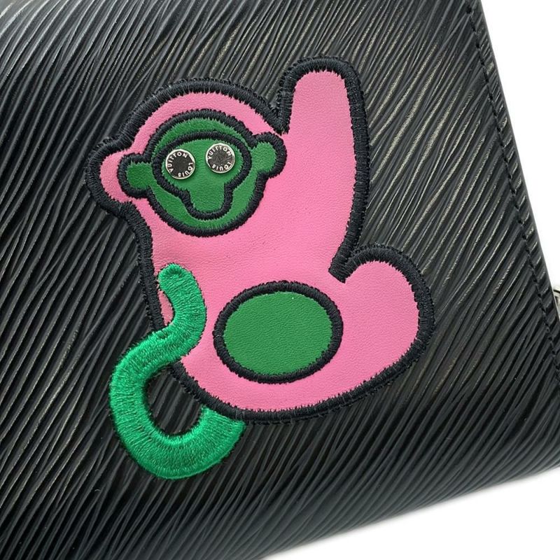 ルイヴィトン チェーンウォレット エピ ポルトフォイユ・ツイスト チェーン M63320 黒 ブラック 財布