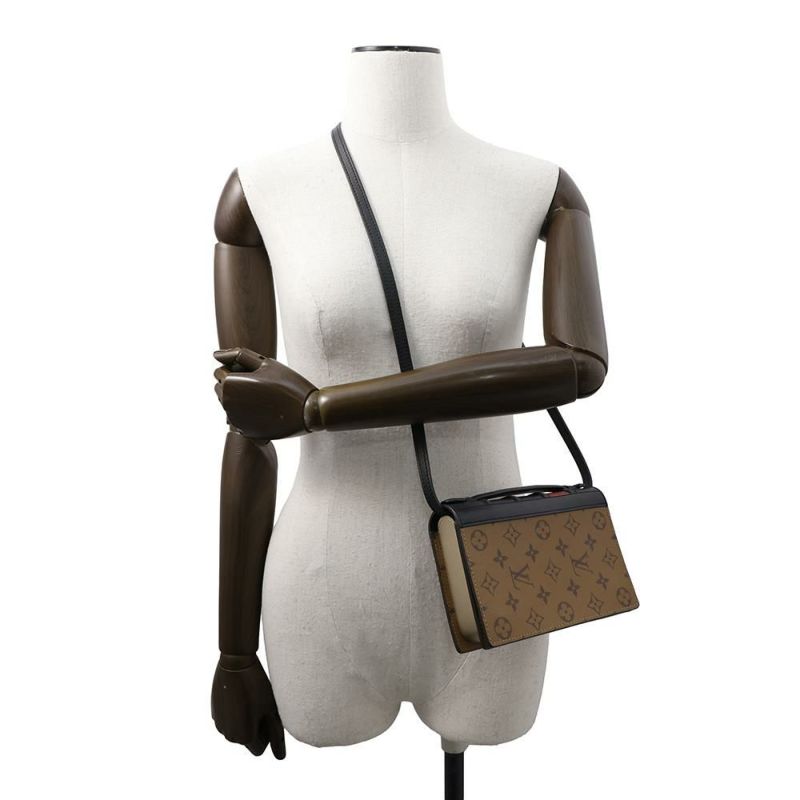 ルイヴィトン ショルダーウォレット モノグラム・リバース LV ブックウォレット オン チェーン M81830 財布