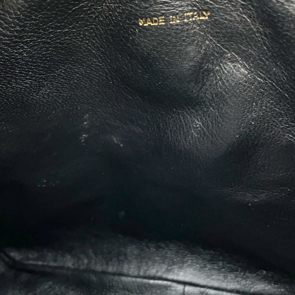 シャネル チェーンショルダーバッグ マトラッセ ココマーク タッセル リザード CHANEL 黒