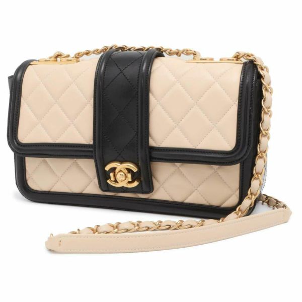 シャネル チェーンショルダーバッグ マトラッセ ココマーク ラムスキン A90670 CHANEL バッグ 黒