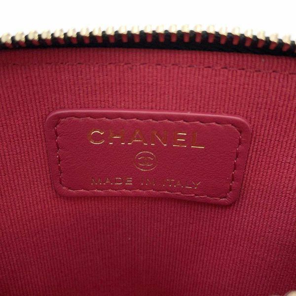 シャネル コインケース ココマーク ジップ コインパース ラムスキン AP2086 CHANEL 財布 小銭入れ 黒