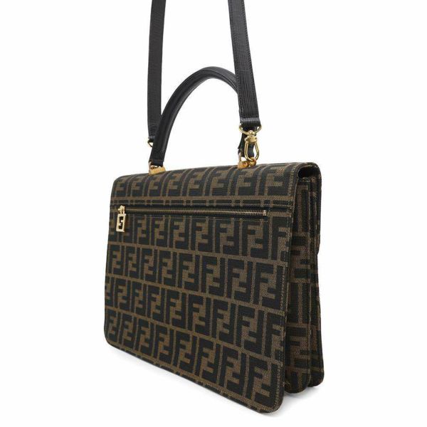 フェンディ ハンドバッグ ズッカ柄 ビジネスバッグ キャンバス 0914117 FENDI 2way