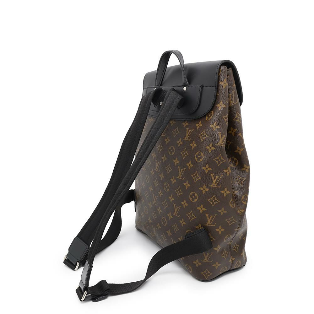 ルイヴィトン リュック モノグラム・マカサー パルク M40637 LOUIS VUITTON バックパック 黒 ブラック