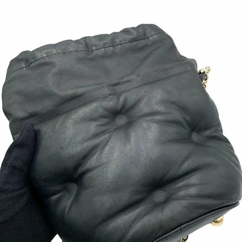 メゾンマルジェラ チェーンショルダーバッグ グラムスラム レザー S56WG0111 Maison Margiela 黒