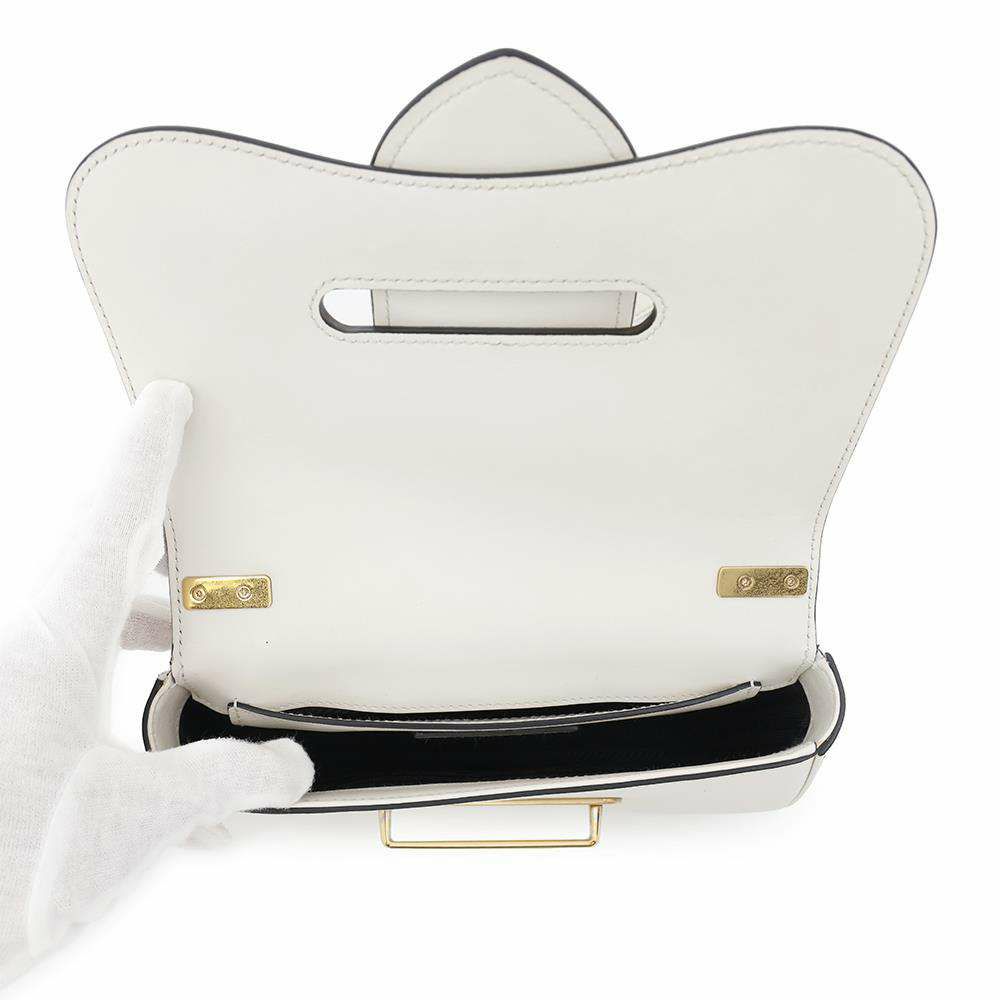 プラダ チェーンショルダーバッグ シドニー レザー 1BD219 PRADA 白