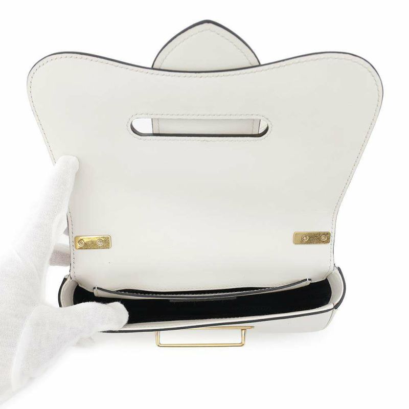 プラダ チェーンショルダーバッグ シドニー レザー 1BD219 PRADA 白