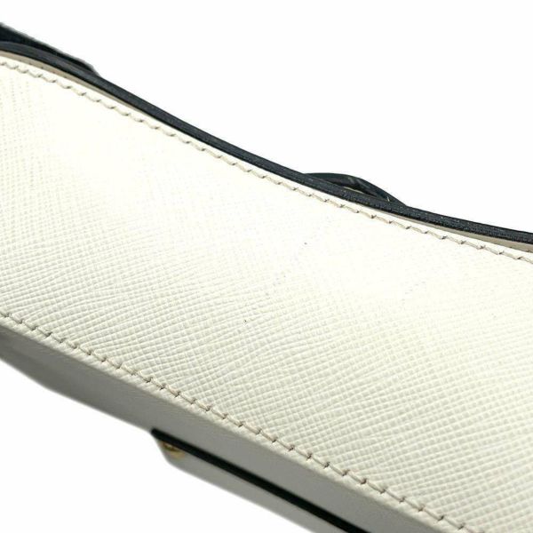 プラダ チェーンショルダーバッグ シドニー レザー 1BD219 PRADA 白