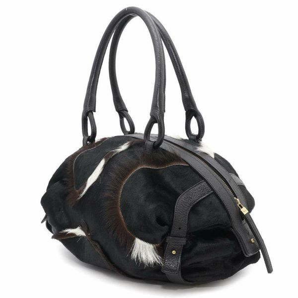 サルヴァトーレ・フェラガモ ハンドバッグ ハラコ レザー 215867 Ferragamo 黒