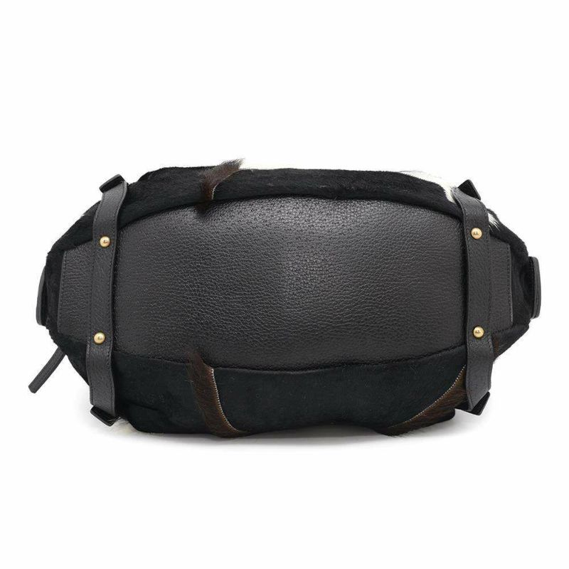 サルヴァトーレ・フェラガモ ハンドバッグ ハラコ レザー 215867 Ferragamo 黒