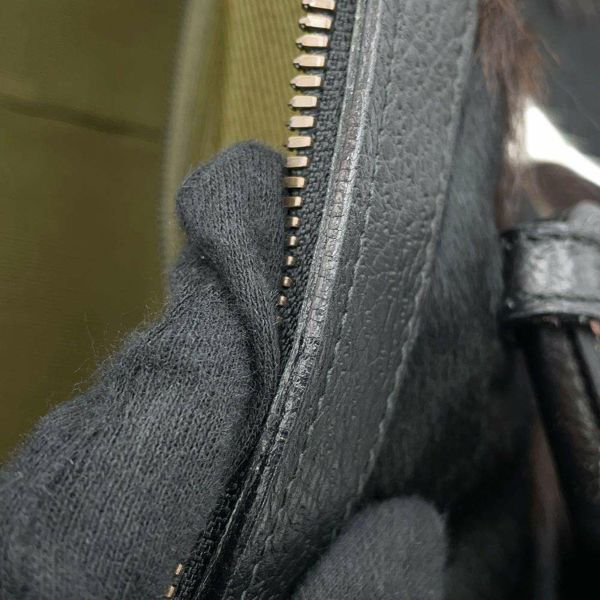 サルヴァトーレ・フェラガモ ハンドバッグ ハラコ レザー 215867 Ferragamo 黒