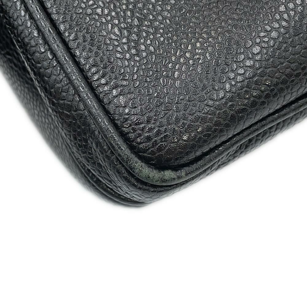 シャネル チェーントートバッグ デカココ キャビアスキン A03682 CHANEL 黒