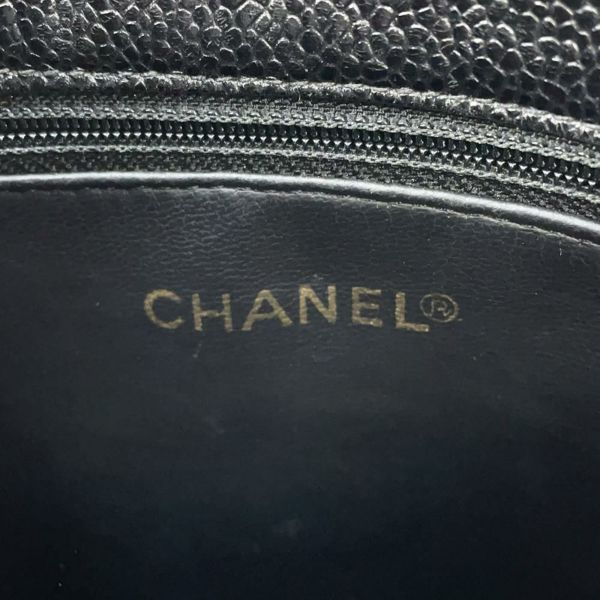 シャネル チェーントートバッグ デカココ キャビアスキン A03682 CHANEL 黒