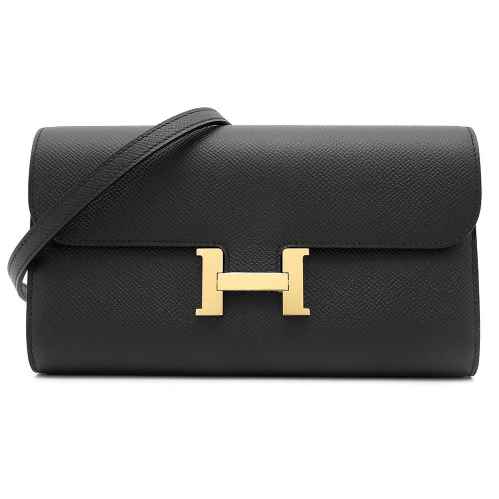エルメス 長財布 コンスタンス トゥーゴー ロング ブラック/ゴールド金具 エプソン U刻印