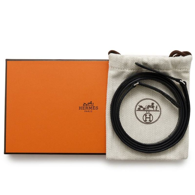 エルメス ケリーウォレット ロング トゥーゴー ブラック/シルバー金具 アリゲーターシャイン B刻印 黒