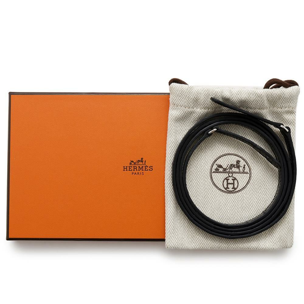 エルメス ケリーウォレット ロング トゥーゴー ブラック/シルバー金具 アリゲーターシャイン B刻印 黒