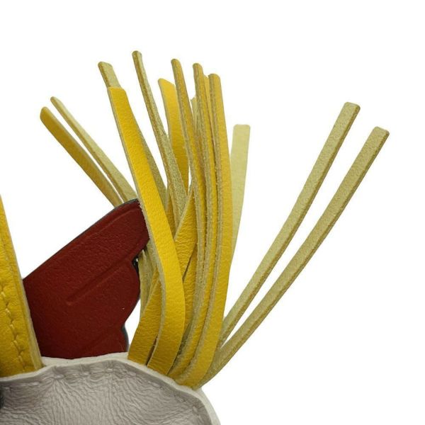 エルメス バッグチャーム ロデオPM ペガサス クレ/ジョーヌナプル/キュイーブル ラムスキン B刻印