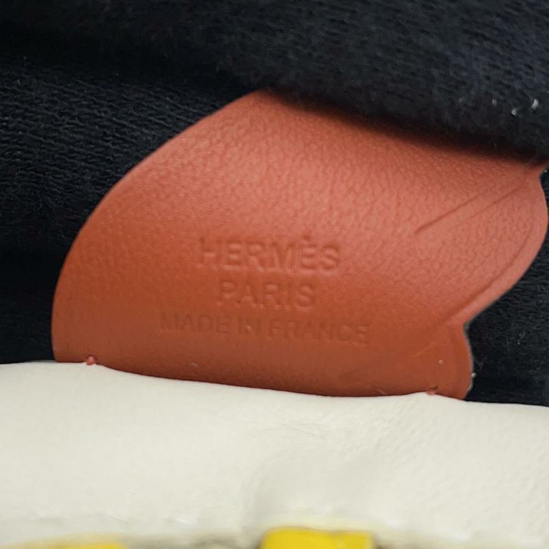 エルメス バッグチャーム ロデオPM ペガサス クレ/ジョーヌナプル/キュイーブル ラムスキン B刻印