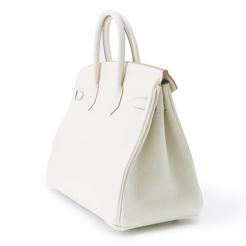 エルメス バーキン25 グリスペール/シルバー金具 トゴ B刻印 HERMES Birkin ハンドバッグ