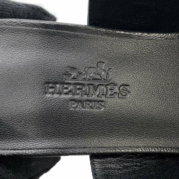 エルメス パンプス アンフィニ 50 レザー レディースサイズ35 HERMES 靴 黒
