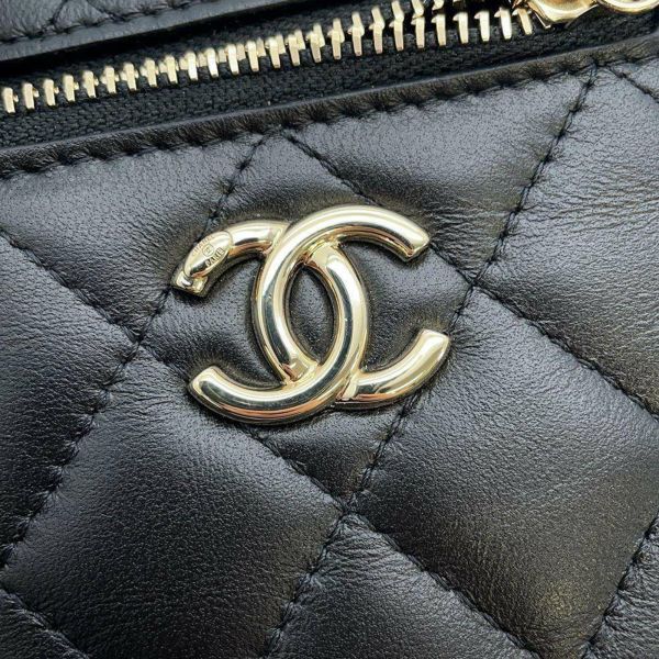 シャネル フォンケース チェーンショルダー ラムスキン ココマーク AP3739 CHANEL ポシェット 黒