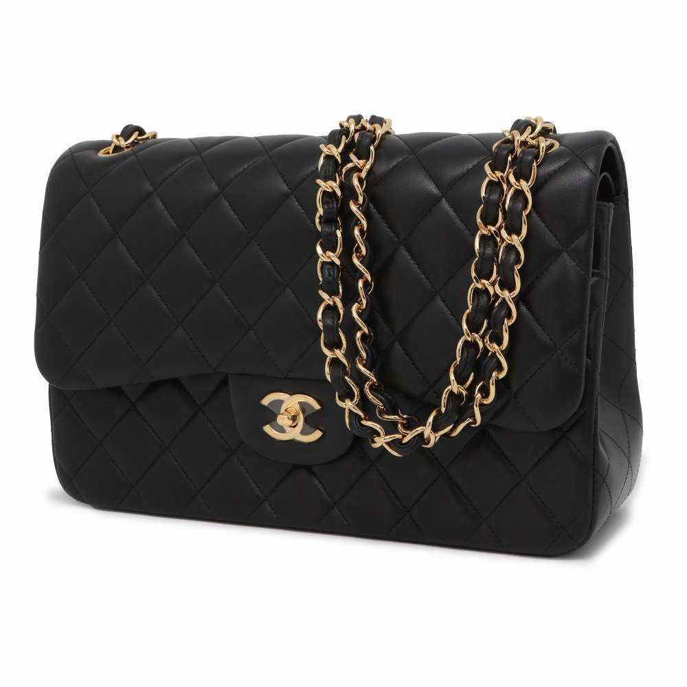 シャネル チェーンショルダーバッグ マトラッセ30 ラムスキン ココマーク A58600 CHANEL バッグ 黒