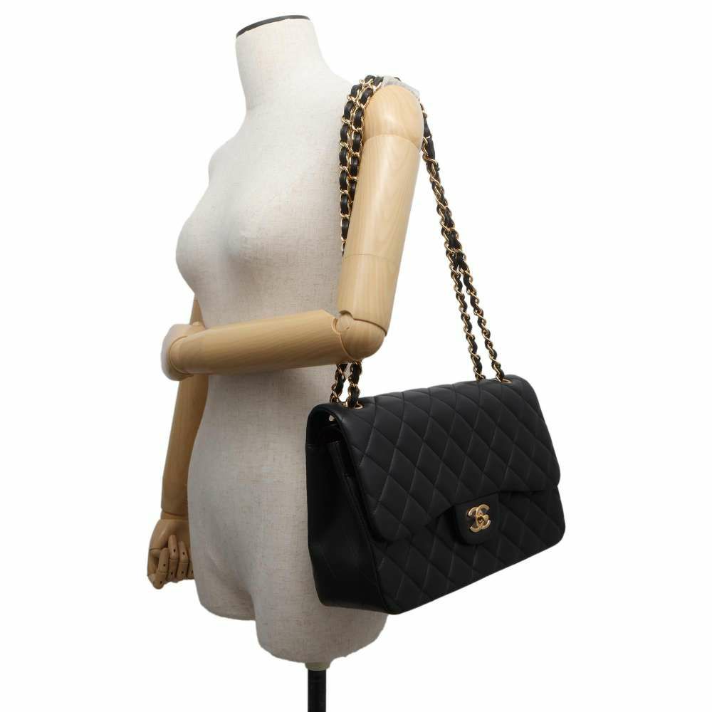 シャネル チェーンショルダーバッグ マトラッセ30 ラムスキン ココマーク A58600 CHANEL バッグ 黒