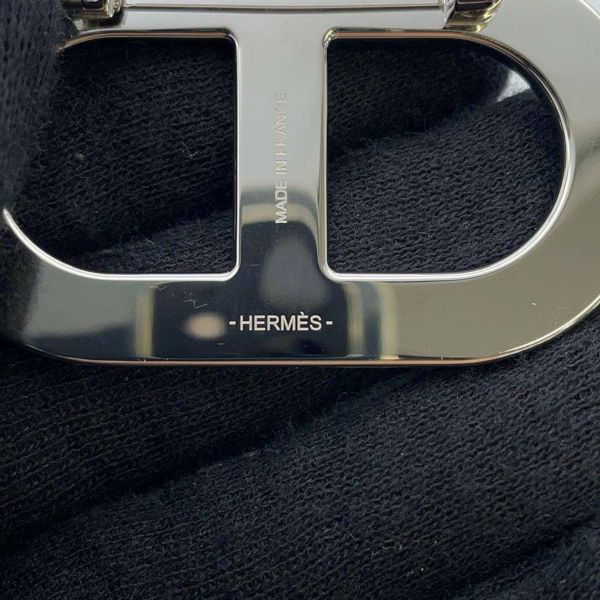 エルメス ブローチ シェーヌダンクル エタン/シルバー金具 ヴォーエプソン HERMES アクセサリー