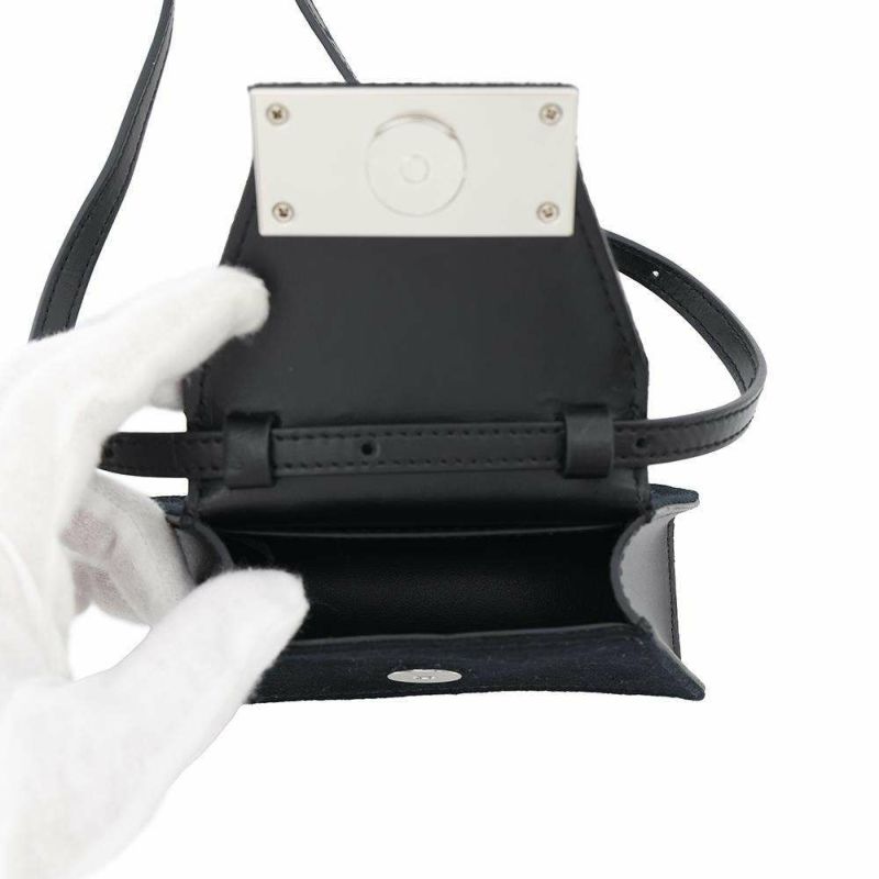 メゾンマルジェラ ショルダーバッグ MM6 ヌメリック ミニ クロスボディバッグ SB5ZI0006P6642H8588 黒