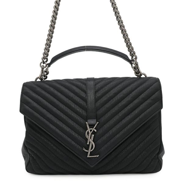 美品✨SAINT LAURENT PARIS レザー ハンドバッグ グレー ✨美品✨サンローラン ハンドバッグ 2way ベイビーダッフル