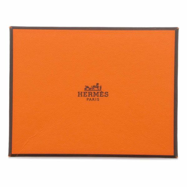 エルメス カードケース ベアン ゴールド/ゴールド金具 ヴォーエプソン □J刻印 HERMES 名刺入れ