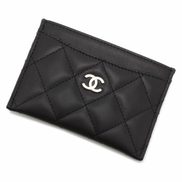 シャネル カードケース クラシック マトラッセ ココマーク ラムスキン AP0213 CHANEL 定期入れ