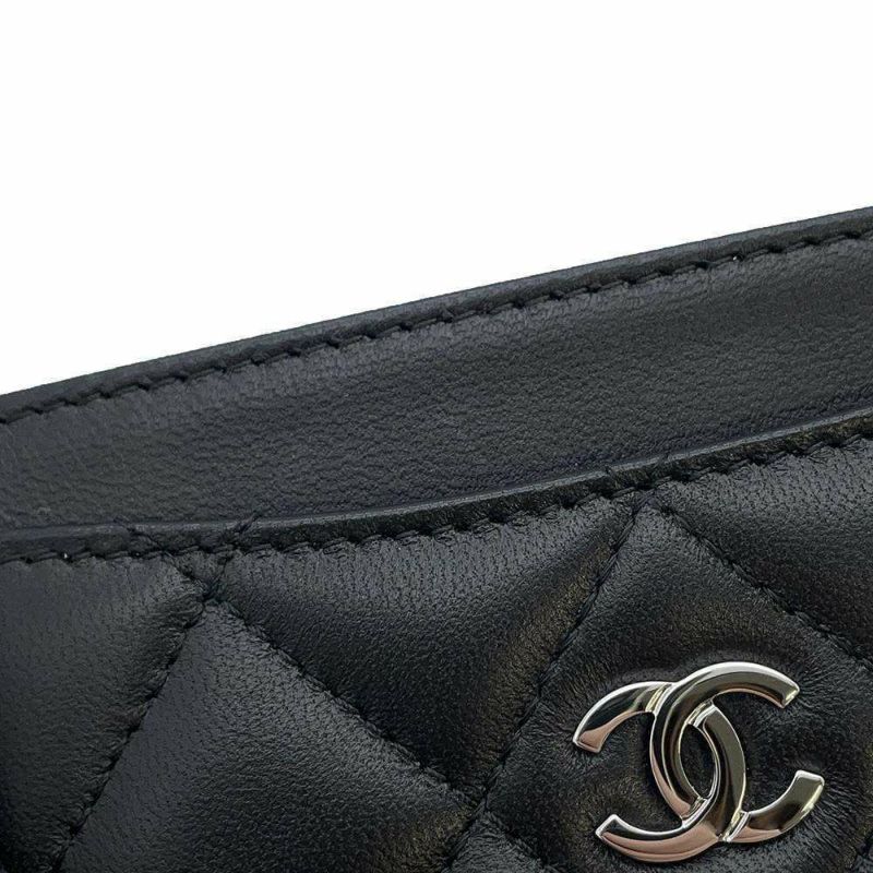 シャネル カードケース クラシック マトラッセ ココマーク ラムスキン AP0213 CHANEL 定期入れ