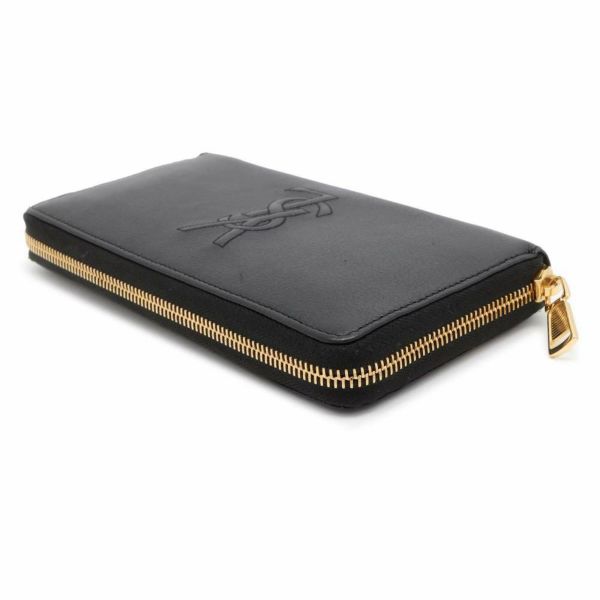 サンローランパリ 長財布 YSL レザー 352904 Yves Saint Laurent 財布 ラウンドファスナー黒