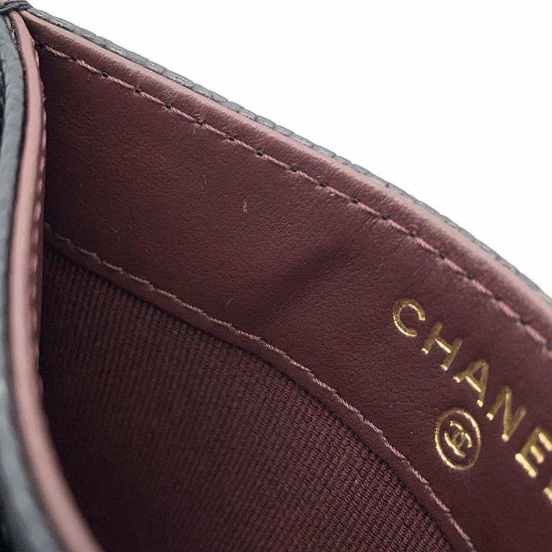 シャネル カードケース クラシック マトラッセ ココマーク AP0213 CHANEL 定期入れ 名刺入れ パスケース 黒