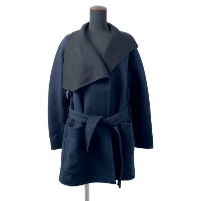 エルメス コート ブランケット コート カシミヤ レディースサイズ36 HERMES アウター アパレル 黒 安心保証