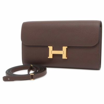 エルメス 長財布 コンスタンス トゥーゴー ロング モカ/ゴールド