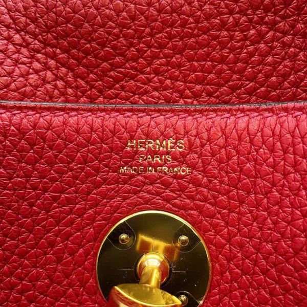 エルメス ハンドバッグ リンディ26  ルージュクカザック/ゴールド金具 トリヨンクレマンス A刻印 HERMES 2way