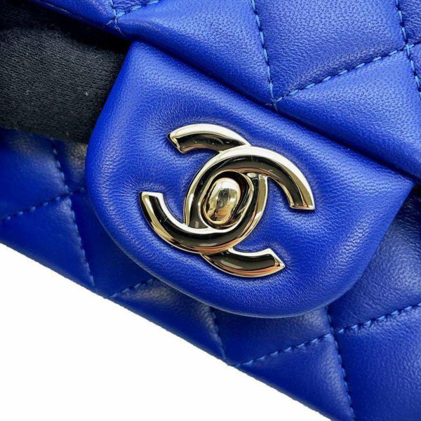 シャネル チェーンショルダーバッグ マトラッセ ココマーク トップハンドル ミニ フラップ ラムスキン AS2431 CHANEL